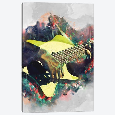 Tosin Abasi's Electric Guitar Canvas Print #PCP101} by Pop Cult Posters Canvas Wall Art