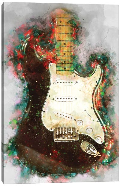 Eric Clapton's Blackie Electric Guitar Canvas Art Print - Musical Instrument Art