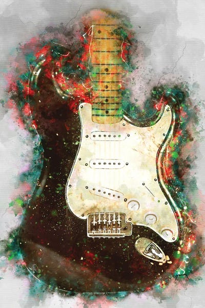 Musicians: Eric Clapton's Blackie Electric Guitar by Pop Cult Posters