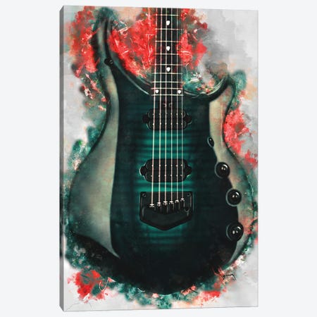John Petrucci's Electric Guitar Canvas Print #PCP103} by Pop Cult Posters Canvas Artwork
