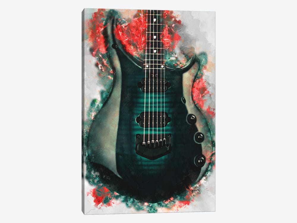 John Petrucci's Electric Guitar by Pop Cult Posters 1-piece Canvas Print