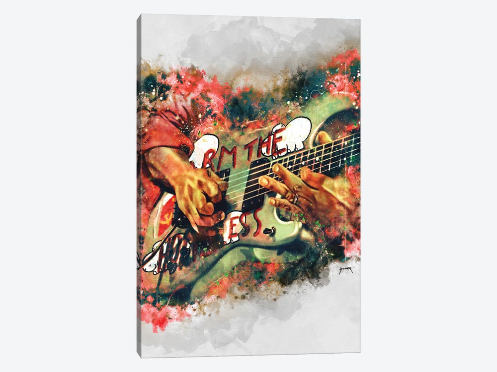 Tom Morello's Electric Guitar by Pop Cult Posters 1-piece Canvas Art
