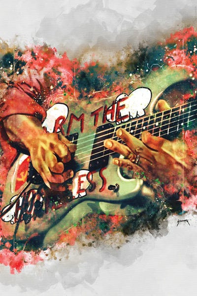 Guitars: Tom Morello's Electric Guitar by Pop Cult Posters