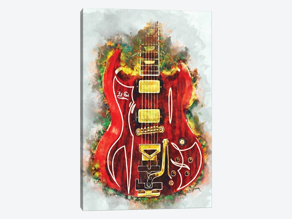 Billy Gibbons's Lil' Red by Pop Cult Posters 1-piece Canvas Print