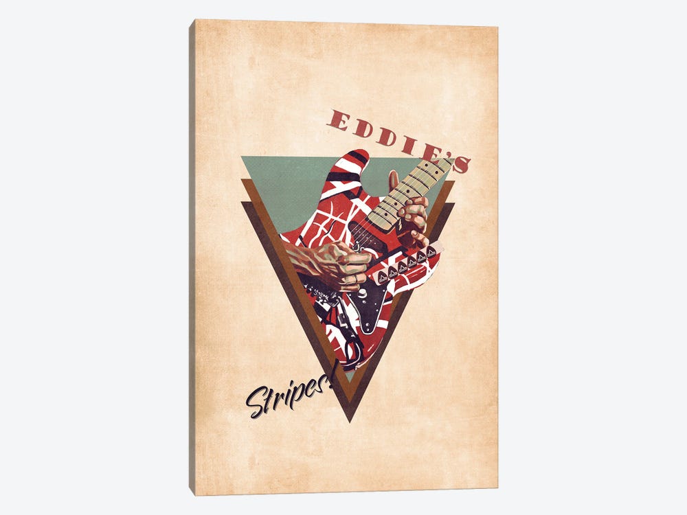 Eddie Van Halen's Guitar Retro by Pop Cult Posters 1-piece Art Print