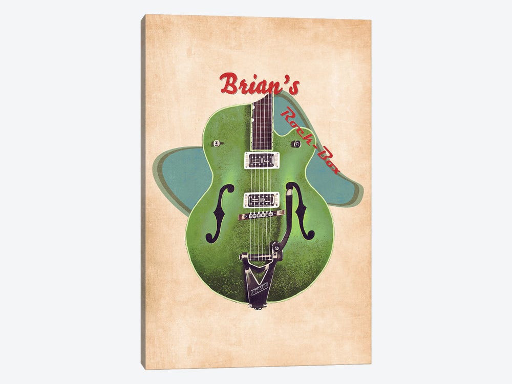 Brian Setzer's Retro Guitar by Pop Cult Posters 1-piece Art Print