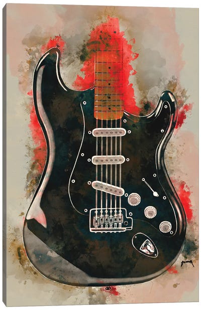 David Gilmour's Guitar Canvas Art Print - Pop Cult Posters