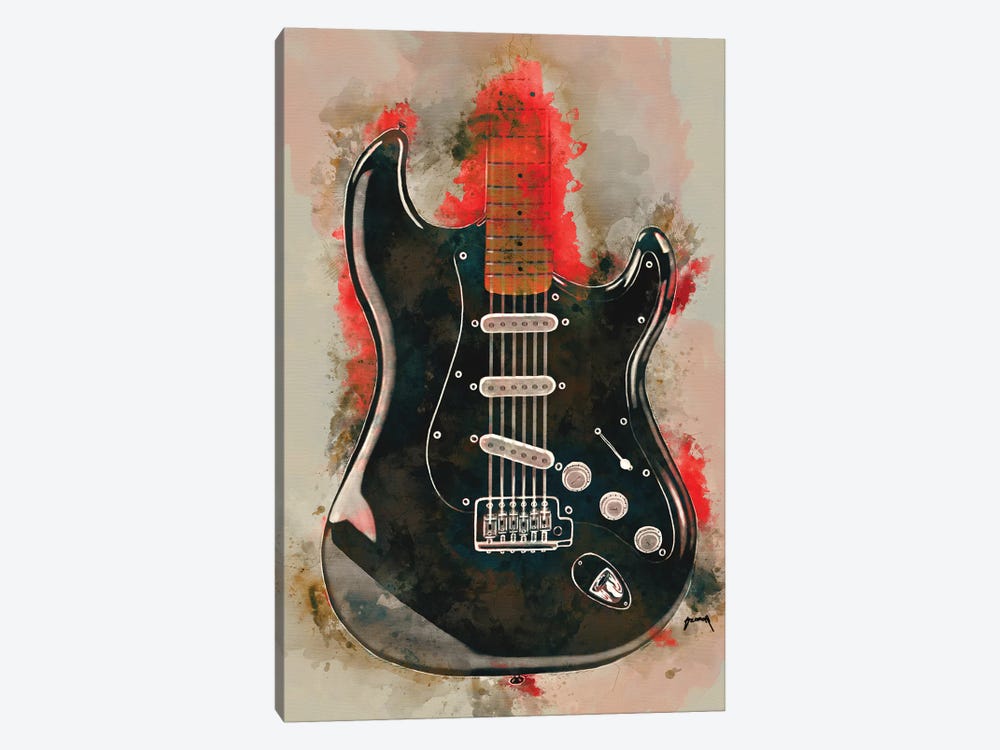 David Gilmour's Guitar by Pop Cult Posters 1-piece Canvas Artwork