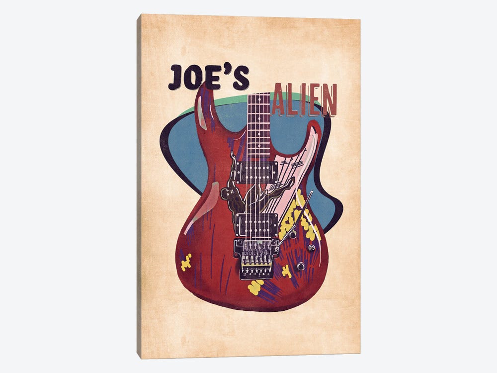 Joe Satriani's Guitar Retro by Pop Cult Posters 1-piece Art Print