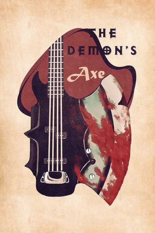 The Demon's Bass Guitar Retro