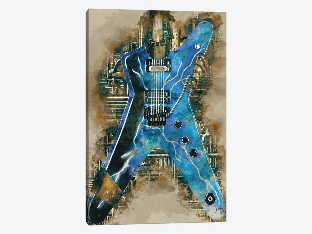 Dimebag Darrell's Steampunk Guitar by Pop Cult Posters 1-piece Canvas Wall Art
