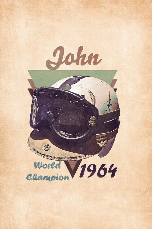 John Surtees's Helmet Retro