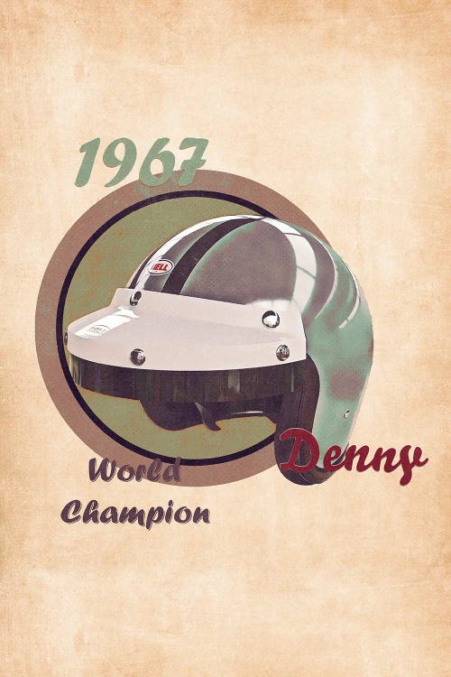 Denny Hulme's Helmet Retro