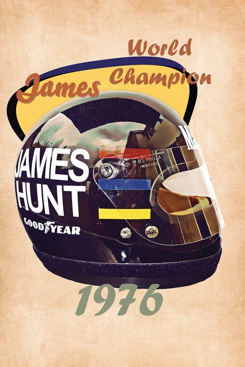 James Hunt's Helmet Retro