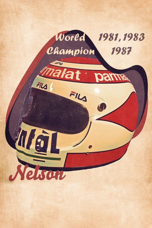 Nelson Piquet's Helmet Retro