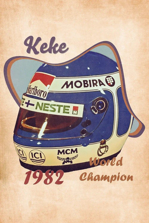 Keke Rosberg's Helmet Retro