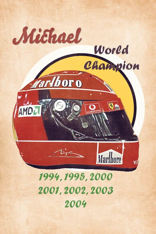 Michael Schumacher's Helmet Retro