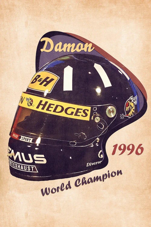 Damon Hill's Helmet Retro