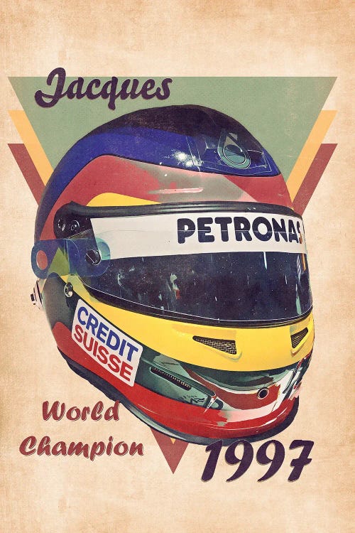 Jacques Villeneuve's Helmet Retro