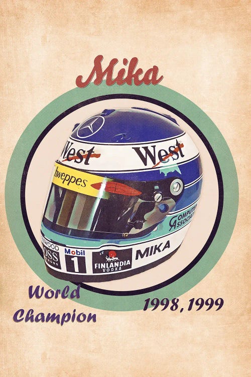 Mika Hakkinen's Helmet Retro