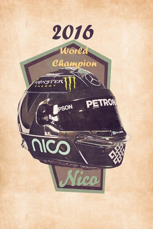 Nico Rosberg's Helmet Retro