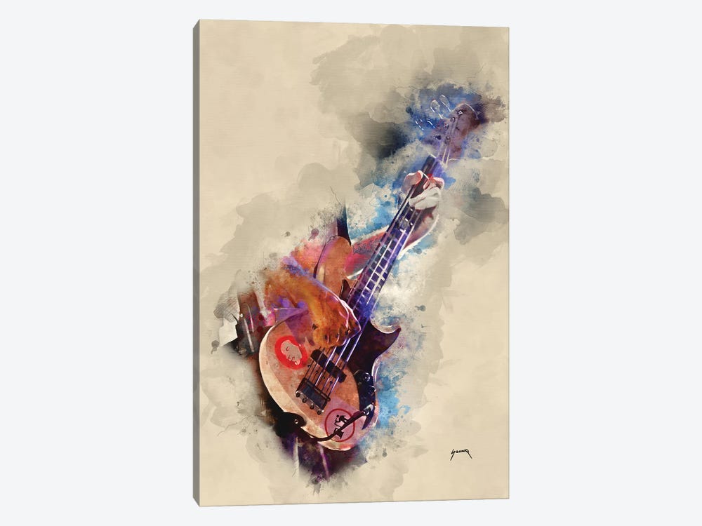 Flea's Bass by Pop Cult Posters 1-piece Canvas Art Print