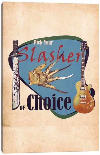Pick Your Slasher Of Choice Canvas Art Print - Pop Cult Posters