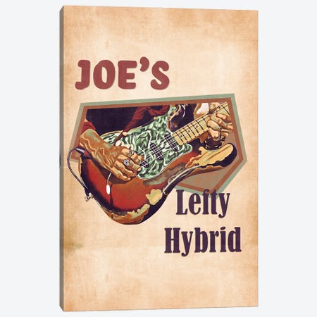 Joe Perry's Lefty Hybrid Guitar Canvas Print #PCP181} by Pop Cult Posters Canvas Art