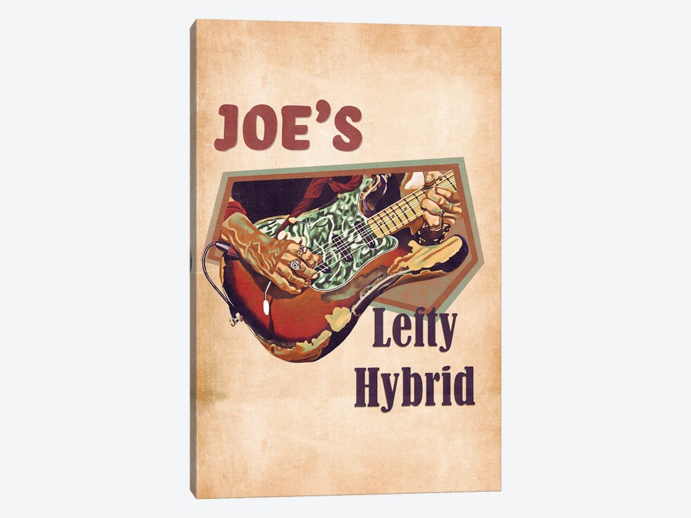 Joe Perry's Lefty Hybrid Guitar by Pop Cult Posters 1-piece Canvas Print