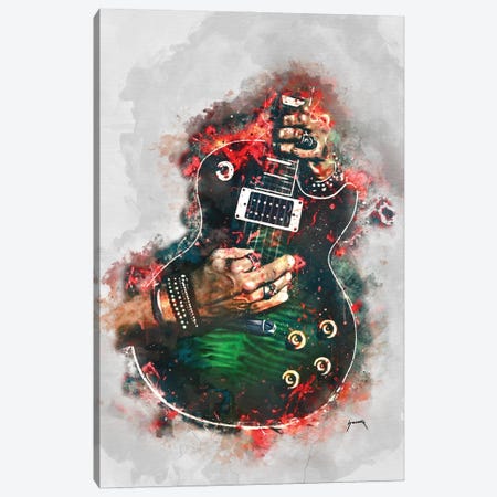 Slasher Anaconda Electric Guitar Canvas Print #PCP182} by Pop Cult Posters Canvas Artwork