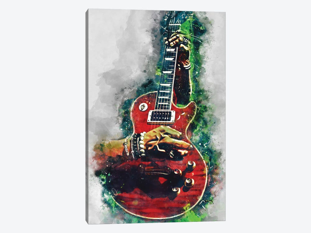 Slash Fire Red Guitar by Pop Cult Posters 1-piece Art Print