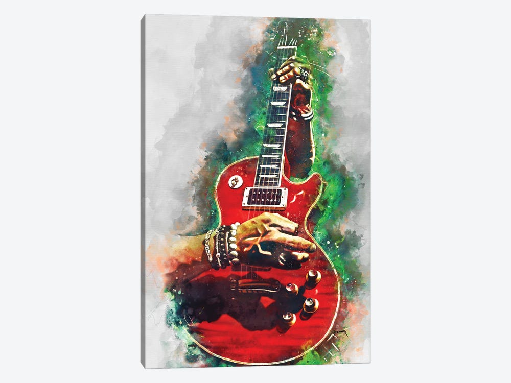 Slash's Blood Red Guitar by Pop Cult Posters 1-piece Canvas Artwork