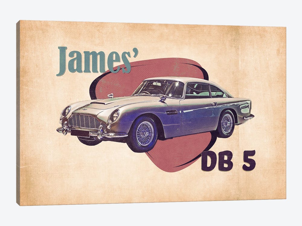 James' Db 5 by Pop Cult Posters 1-piece Canvas Art Print
