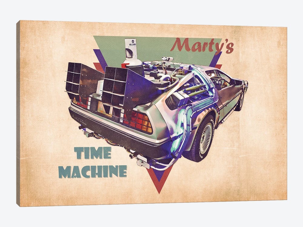 Marty's Time Machine by Pop Cult Posters 1-piece Art Print
