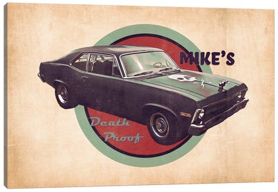 Mike's Death Proof Canvas Art Print - Pop Cult Posters