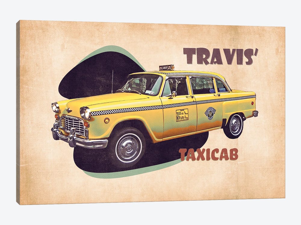 Travis' Taxicab by Pop Cult Posters 1-piece Canvas Art Print