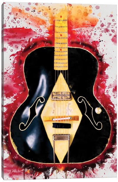 Bob Log III Electric Guitar Canvas Art Print - Blues Music Art