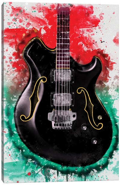 Wes Borland's Electric Guitar Canvas Art Print - Pop Cult Posters