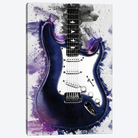 John Mayer's Nebula Electric Guitar Canvas Print #PCP198} by Pop Cult Posters Canvas Print
