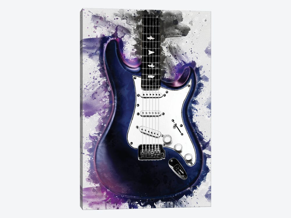 John Mayer's Nebula Electric Guitar by Pop Cult Posters 1-piece Art Print