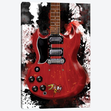 Tony Iommi's Monkey Electric Guitar Canvas Print #PCP202} by Pop Cult Posters Canvas Print
