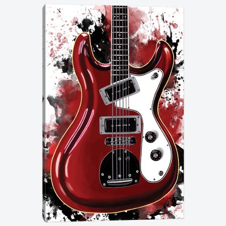 Don Wilson's Electric Guitar Canvas Print #PCP203} by Pop Cult Posters Canvas Print
