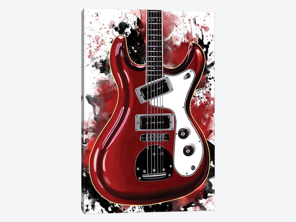 Don Wilson's Electric Guitar by Pop Cult Posters 1-piece Canvas Art Print