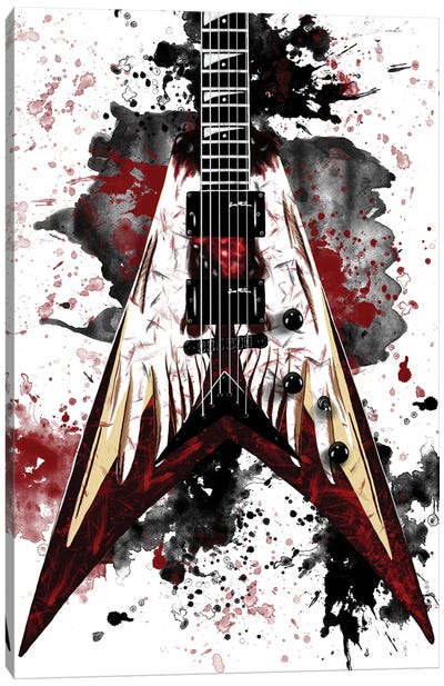 Dave Mustaine's Angel Of Deth Canvas Art Print - Heavy Metal Art