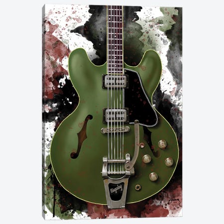 Chris Cornell's Electric Guitar Canvas Print #PCP205} by Pop Cult Posters Canvas Artwork