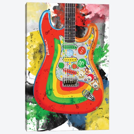 George Harrison's Rocky Guitrar Canvas Print #PCP206} by Pop Cult Posters Canvas Art