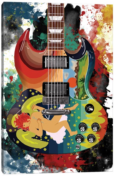 Eric Clapton's Solid Guitar Canvas Art Print - Blues Music Art