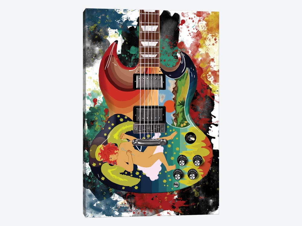 Eric Clapton's Solid Guitar by Pop Cult Posters 1-piece Canvas Art Print