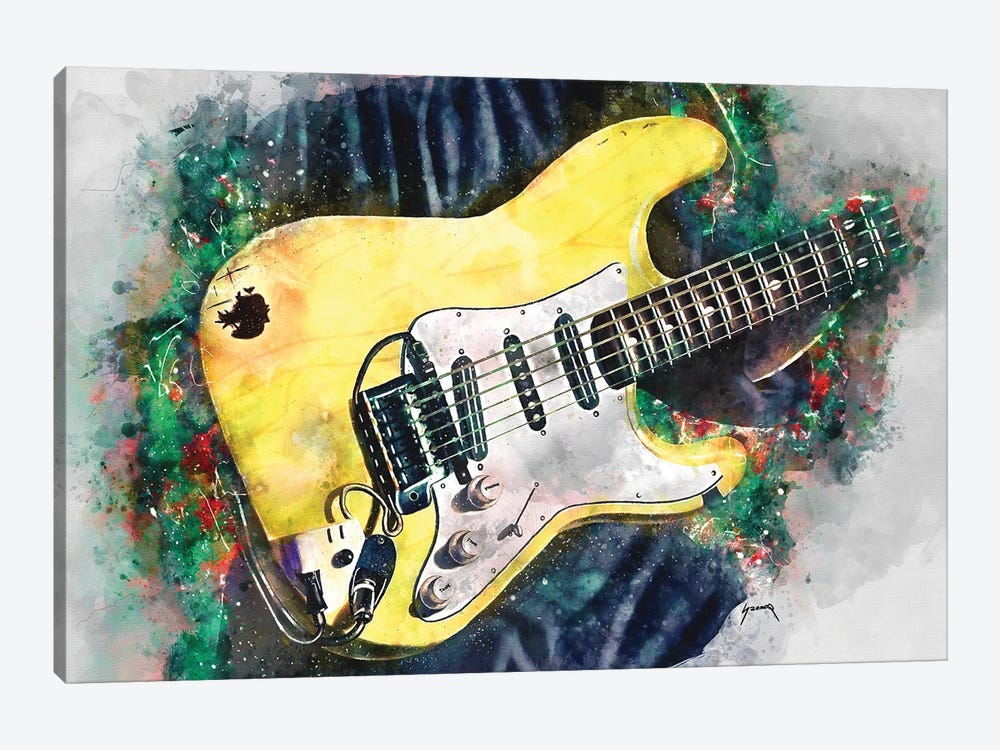 Ritchie Blackmore's Electic Guitar by Pop Cult Posters 1-piece Canvas Print