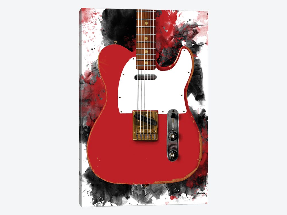 Muddy Waters' Electric Guitar by Pop Cult Posters 1-piece Art Print